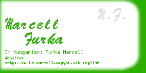 marcell furka business card